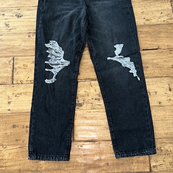 RSQ Women’s Black Destroyed High Rise Jeans - Picture 3 of 9